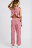 Miss Sparkling Gingham Pants & Top Set