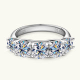3.6 Carat Moissanite 925 Sterling Silver Ring - Rosa Apparel