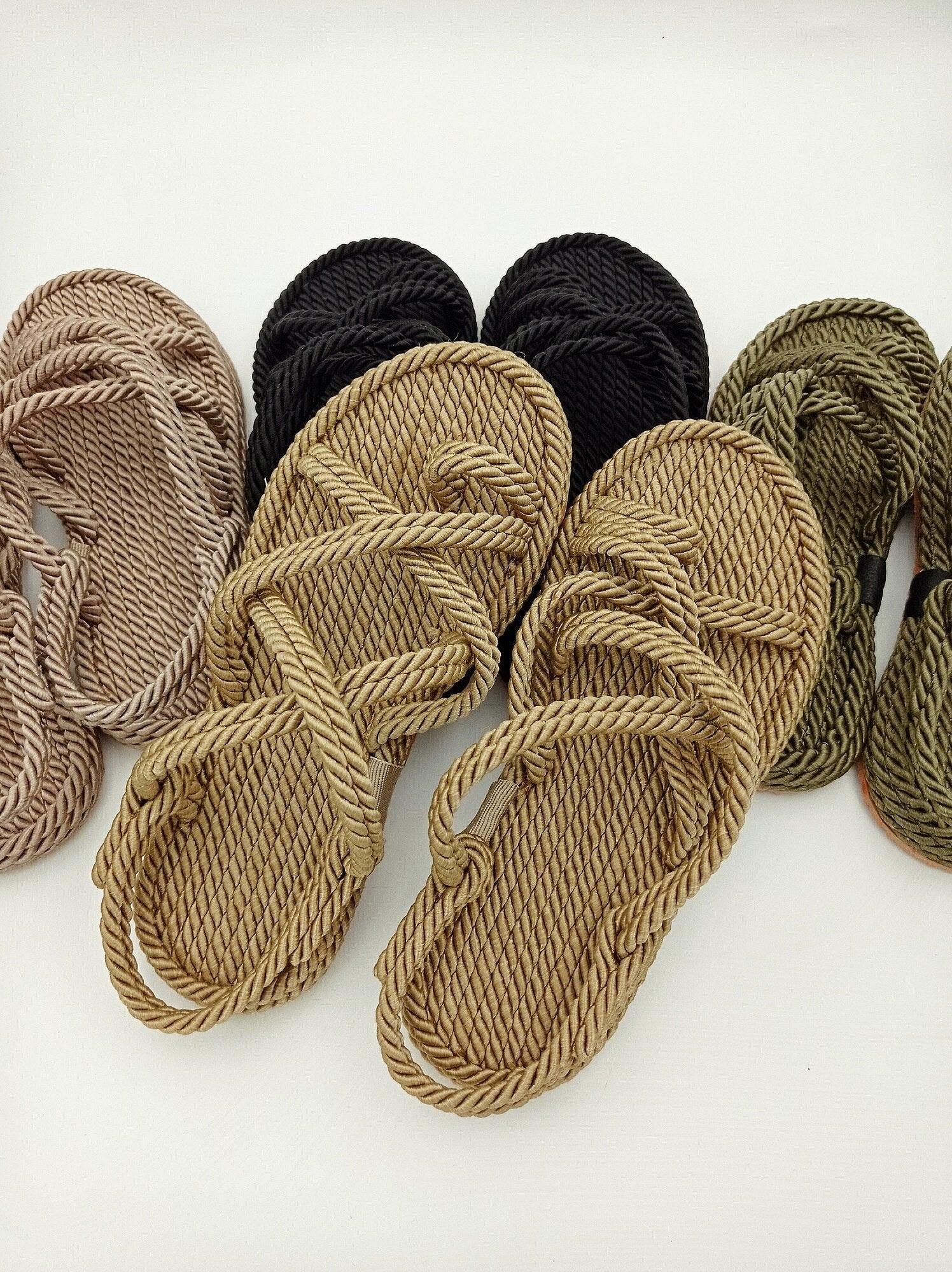 STEVVEX Women’s Braided Cross-Tied Beach Sandals ST85SH1245CRP