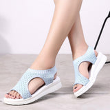 Stevvex Women's Breathable Mesh Comfort Walking Sandals ST85SH5344GFV