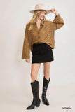 Umgee Crochet Button Down Knit Cardigan - Rosa Apparel