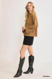 Umgee Crochet Button Down Knit Cardigan - Rosa Apparel