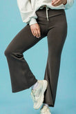 Umgee High-Waisted Flare Leggings - Rosa Apparel