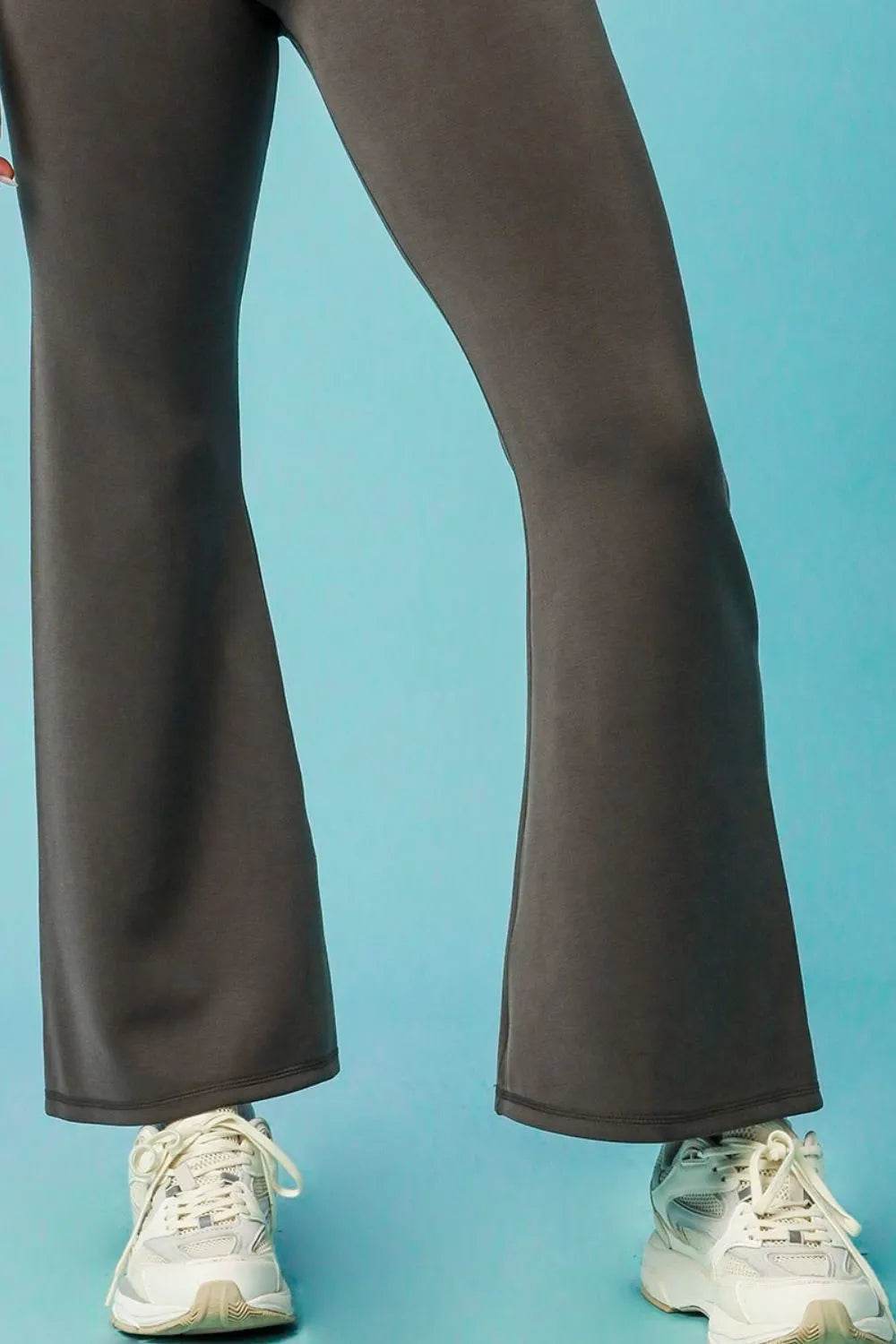 Umgee High-Waisted Flare Leggings - Rosa Apparel