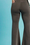 Umgee High-Waisted Flare Leggings - Rosa Apparel
