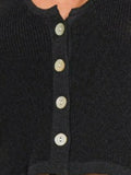 Zenana Button-up Cropped Sweater Vest - Rosa Apparel