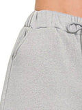 Zenana Fleece Drawstring Short Pants With Pockets - Rosa Apparel