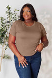 Basic Bae Full Size Round Neck Short Sleeve T-Shirt - Rosa Apparel