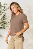 Basic Bae Full Size Round Neck Short Sleeve T-Shirt - Rosa Apparel
