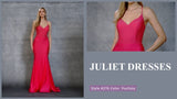 Juliet Beaded Lace-Up Back Mermaid Gown 276
